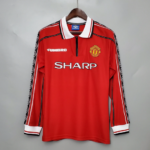 MANCHESTER UNITED 1998 - 1999 HOME JERSEY LONG-SLEEVED